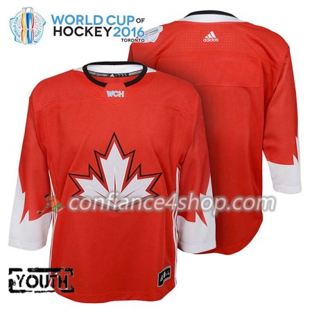 Adidas Maillot de Hockey Canada Blank Coupe du monde de hockey sur glace 2016 Rouge - Enfant